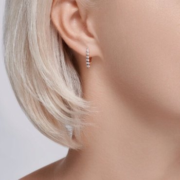 Серьги Diamant 51-120-02033-1 вес 2.16 г золото, фианит купить,223867