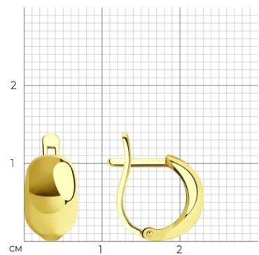 Серьги Diamant 53-120-01516-1 вес 2.19 г золото, фианит купить,182377