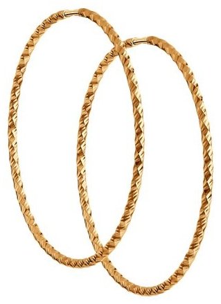 Серьги Diamant 51-124-01364-1 вес 2.15 г золото, без вставок купить,169855