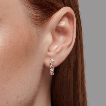 Серьги SOKOLOV 0200219_2,86 вес 2.86 г золото, фианит купить,206377