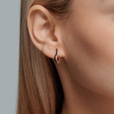 Серьги Diamant 51-120-02219-1 вес 1.93 г золото, без вставок купить,168024