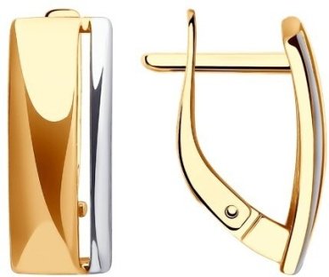 Серьги Diamant 51-120-02447-1 вес 2.5 г золото, без вставок купить,215249