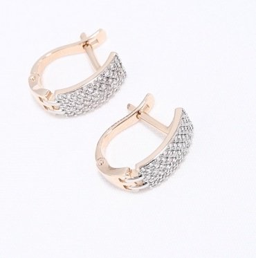 Серьги SOKOLOV 029500 вес 2.57 г золото, фианит купить,286782