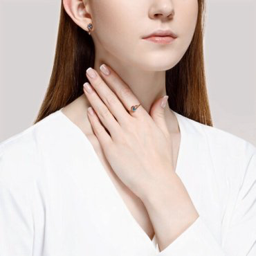 Серьги Diamant 51-320-00971-1 вес 2.28 г золото, топаз купить,245577