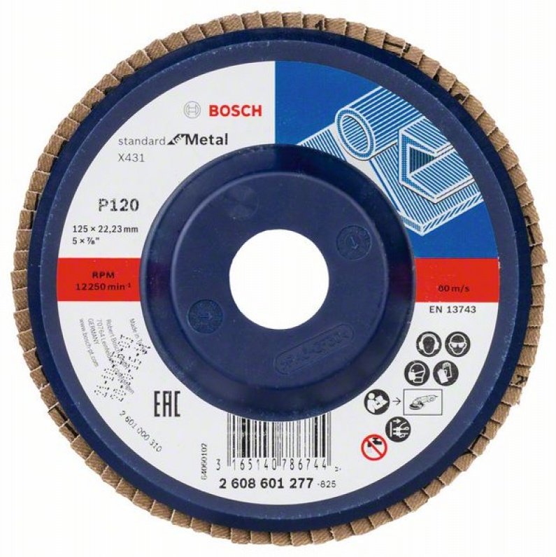 Bosch лепестковый диск 2608601277 125x22.2 мм 1 шт