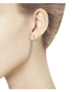 Серьги SOKOLOV 727417 вес 2.6 г золото, топаз купить,245577