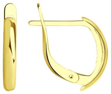 Серьги Diamant V53-120-01207-1 вес 1.47 г золото, без вставок купить,169468