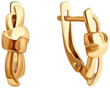 Серьги Diamant 51-120-02187-1 вес 2.36 золото, без вставок купить,174195