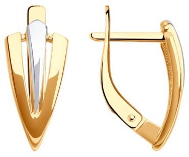 Серьги Diamant 51-120-02787-1 вес 2.17 г золото, без вставок купить,238417