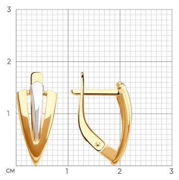 Серьги Diamant 51-120-02787-1 вес 2.17 г золото, без вставок купить,238417