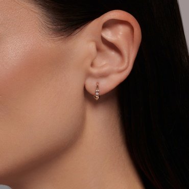 Серьги SOKOLOV 029343 вес 1.41 г золото, фианит купить,140499