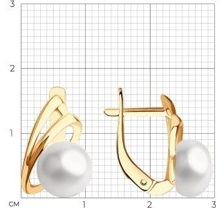 Серьги SOKOLOV 792331 вес 3.7 г золото, жемчуг купить,222884