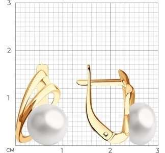 Серьги SOKOLOV 792331 вес 3.7 г золото, жемчуг купить,222884
