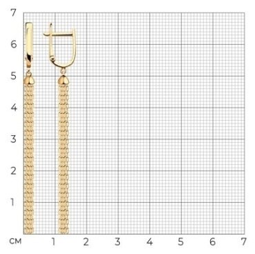 Серьги Diamant 51-121-00358-1 вес 2.47 г золото, без вставок купить,239864