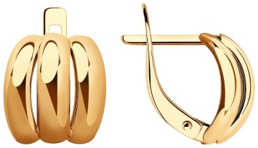 Серьги Diamant 51-120-01039-1 вес 2.2 г золото, без вставок купить,172873