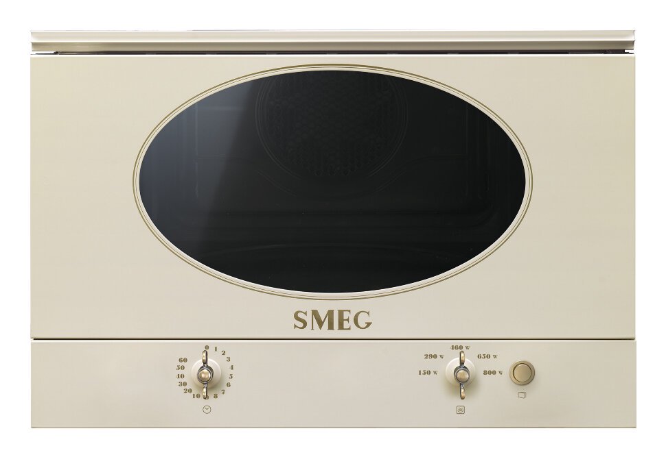 Встраиваемая микроволновая печь Smeg MP822NPO бежевая