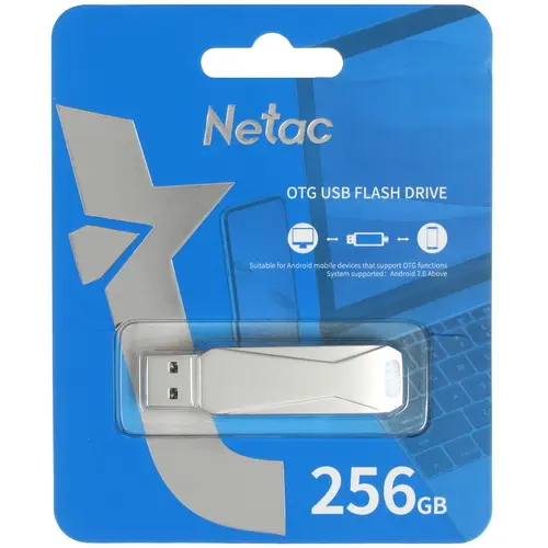 USB-флешка Netac U782C Dual Flash Drive Metal NT03U782C-256G-30PN 256Gb Silver купить,0