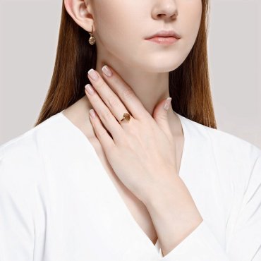 Серьги SOKOLOV 728232 вес 3.15 г золото, корунд купить,292050