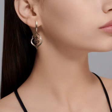 Серьги Diamant 53-121-02108-2 вес 3.09 г золото, без вставок купить,248392