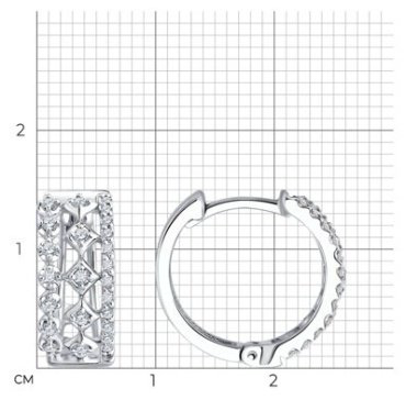 Серьги SOKOLOV 1022298-3_s вес 3.18 г золото, бриллиант купить,578995