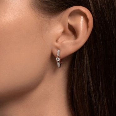 Серьги Diamant 51-220-02471-1 вес 2.9 г золото, бриллиант купить,1750244