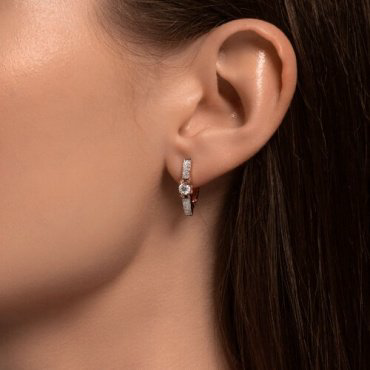 Серьги Diamant 51-220-02471-1 вес 2.9 г золото, бриллиант купить,1750244