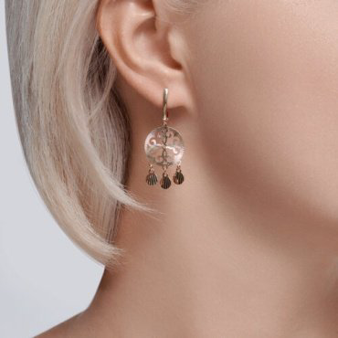 Серьги Diamant 53-121-02095-1 вес 3.1 г золото, без вставок купить,283589