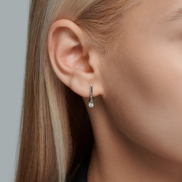 Серьги LUXOR JEWELRY LUXOR 1021863-3_2.42 вес 2.42 г золото, бриллиант купить,581630