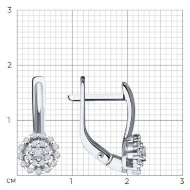 Серьги Diamant 52-220-02092-1 вес 2.47 г золото, бриллиант - ForteMarket Серьги Diamant 52-220-02092-1 вес 2.47 г золото, бриллиант купить,465000