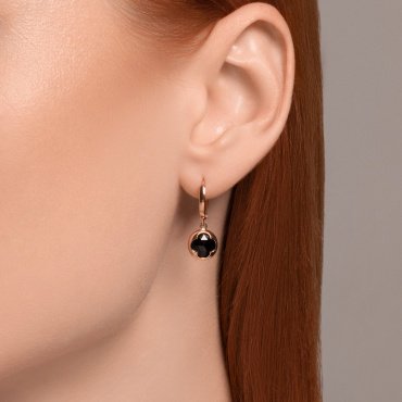 Серьги SOKOLOV 728738 вес 3.39 г золото, агат купить,319600
