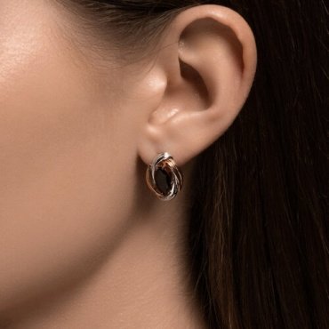 Серьги Diamant 51-320-02475-2 вес 4.29 г золото, гранат купить,340735