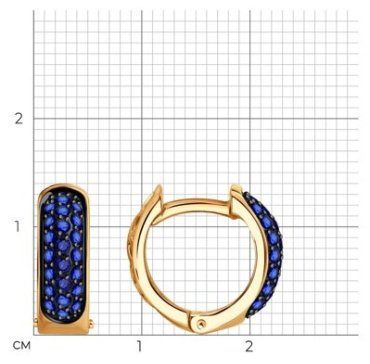 Конго Diamant 51-220-02498-1 вес 3.75 г золото, сапфир купить,603288