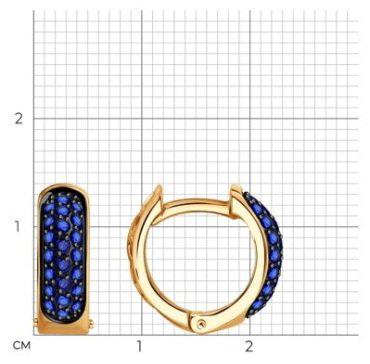 Конго Diamant 51-220-02498-1 вес 3.75 г золото, сапфир купить,603288