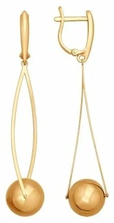 Серьги SOKOLOV 026770 вес 4.99 г золото, без вставок купить,469867