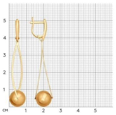 Серьги SOKOLOV 026770 вес 4.99 г золото, без вставок купить,469867