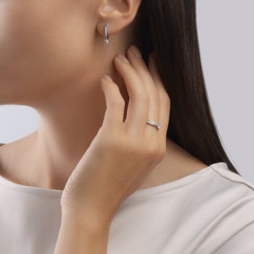 Серьги SOKOLOV 1021898-3 вес 2.37 г золото, бриллиант купить,559165