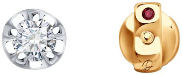 Пусеты Diamant 51-222-02486-1 вес 1.64 г золото, рубин купить,521725