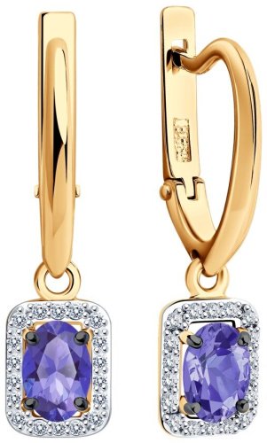 Серьги SOKOLOV 6024158 вес 3.27 г золото, бриллиант купить,807700