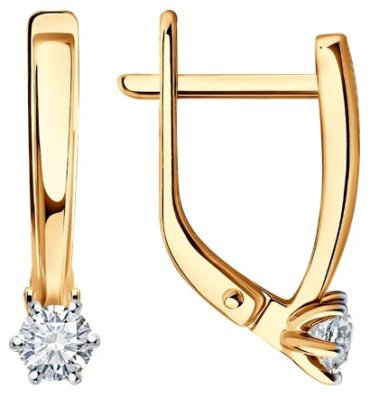 Серьги Diamant 51-220-01780-1 вес 1.952 г золото, бриллиант - ForteMarket Серьги Diamant 51-220-01780-1 вес 1.952 г золото, бриллиант купить,589000