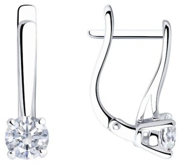 Серьги Diamant 52-220-02383-1 вес 2.79 г золото, рубин купить,1246660