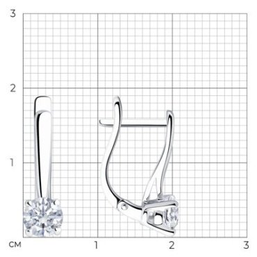 Серьги Diamant 52-220-02383-1 вес 2.79 г золото, рубин купить,1246660