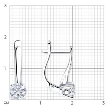Серьги Diamant 52-220-02383-1 вес 2.79 г золото, рубин купить,1246660