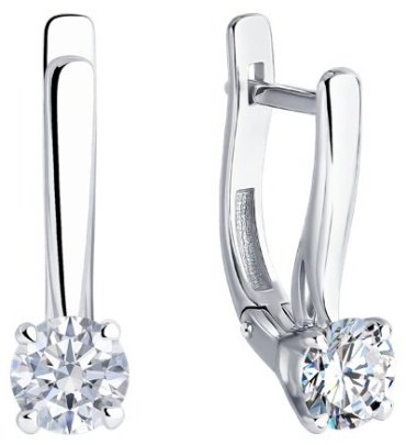 Серьги Diamant 52-220-02383-1 вес 2.79 г золото, рубин купить,1246660