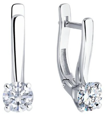 Серьги Diamant 52-220-02383-1 вес 2.79 г золото, рубин купить,1246660