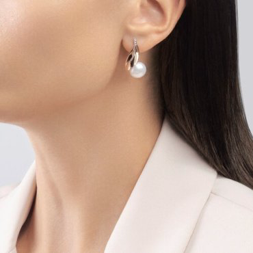 Серьги SOKOLOV 792280 вес 7.02 г золото, фианит, жемчуг купить,430705