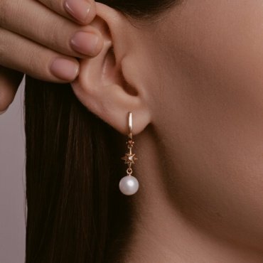 Серьги SOKOLOV 79-20072 вес 3.47 г золото, бриллиант, жемчуг купить,NaN