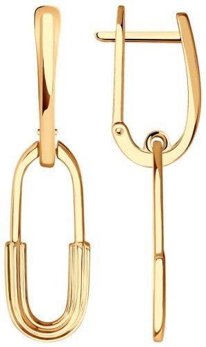 Серьги SOKOLOV 029527 вес 3.91 г золото, без вставок купить,331367