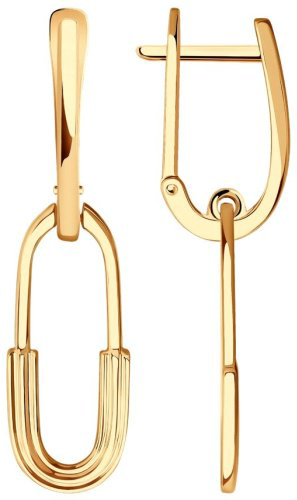 Серьги SOKOLOV 029527 вес 3.91 г золото, без вставок купить,331367