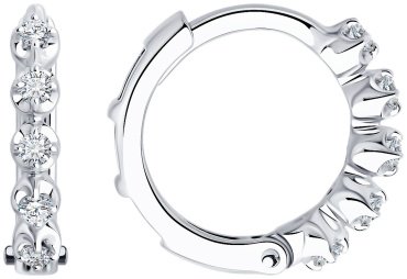 Серьги SOKOLOV 1022295-3 вес 1.63 золото, бриллиант купить,368161
