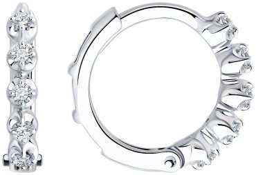 Серьги SOKOLOV 1022295-3 вес 1.63 золото, бриллиант купить,368161